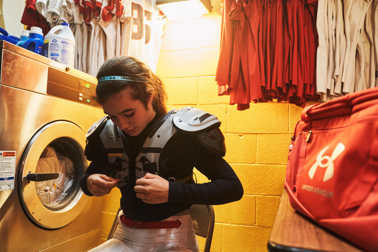 Youth Female Football Player 
