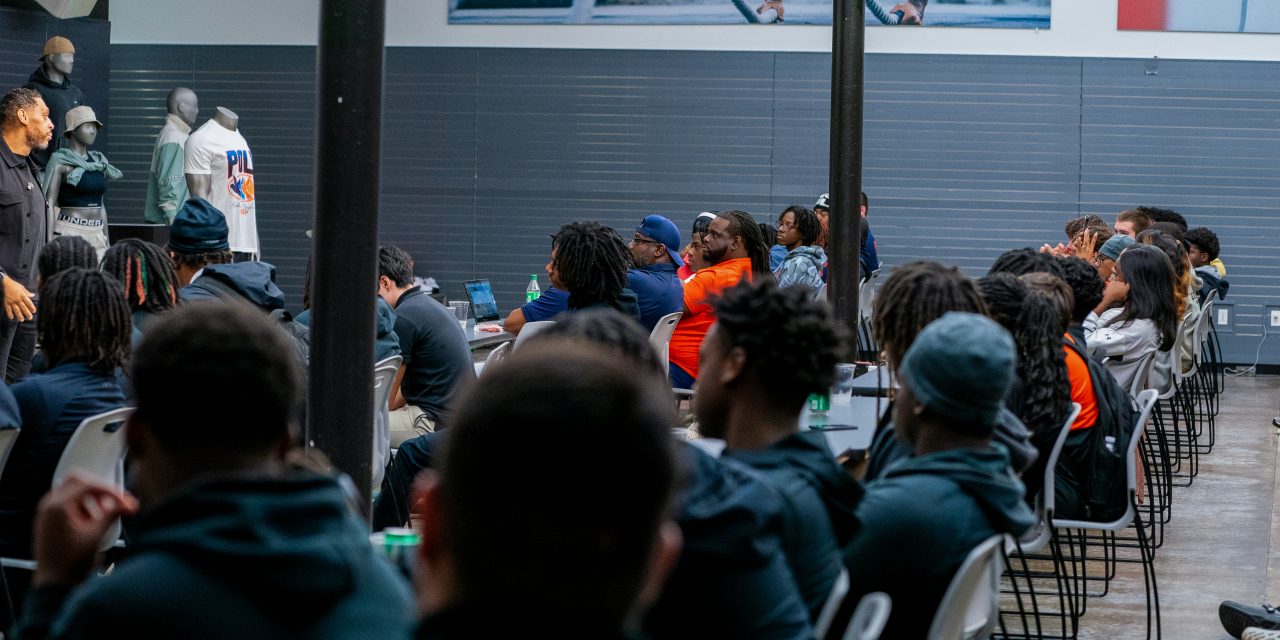 Student Athletes attending UA team presentation at Under Armour Headquarters