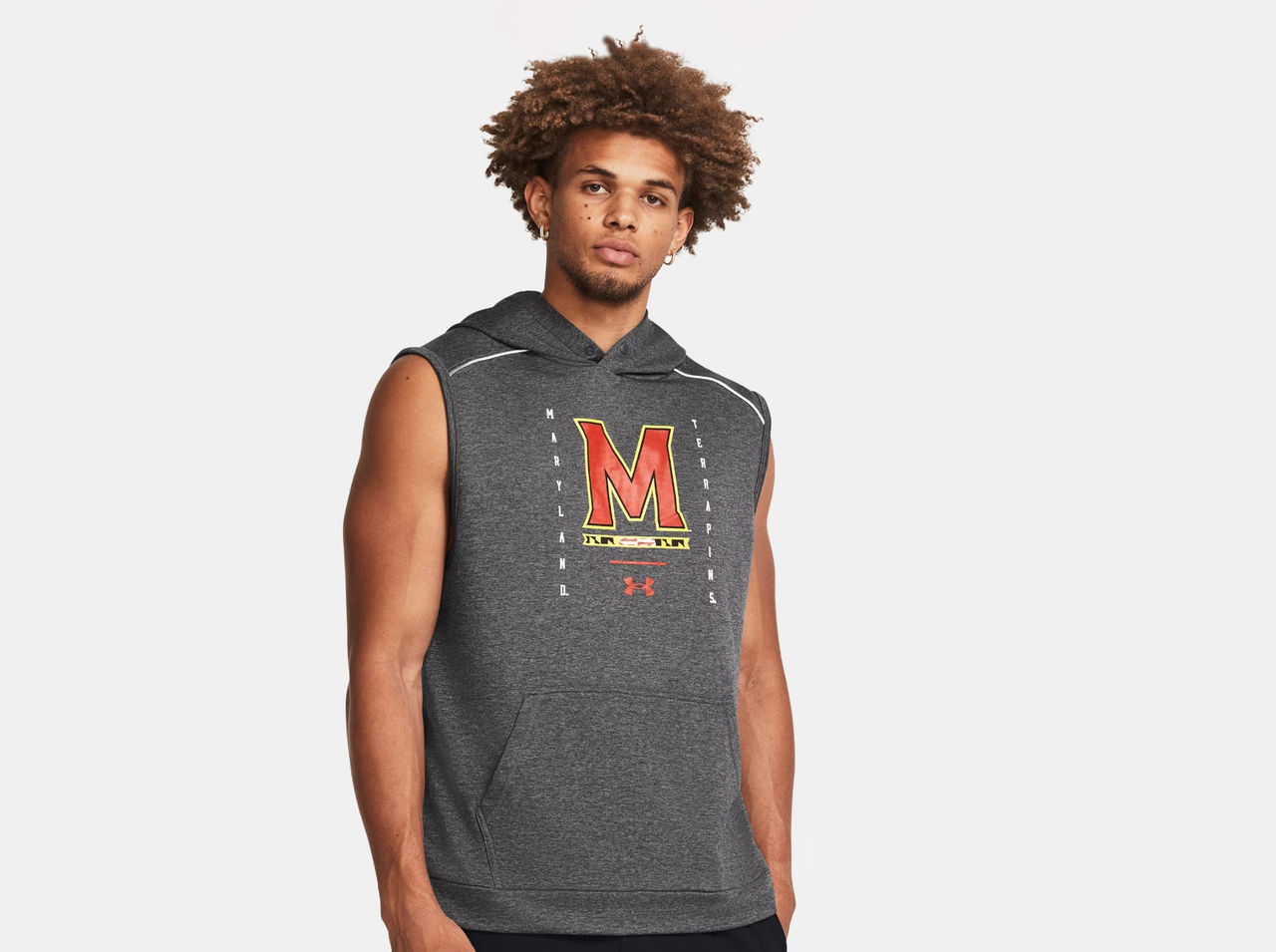 Sweat à capuche sans manches UA Tech™ Terry Gameday Collegiate pour homme