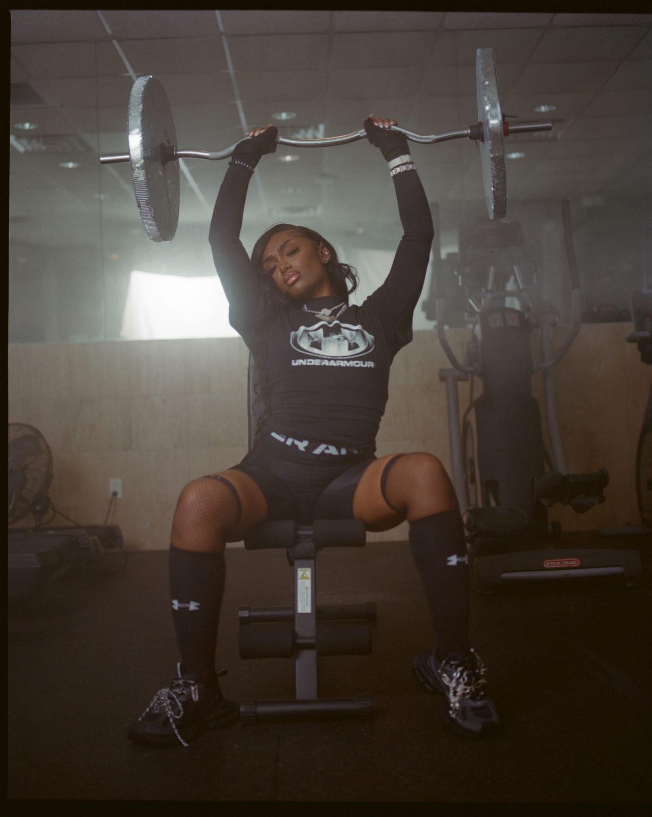 Lay Bankz dans le musculation en salle de sport